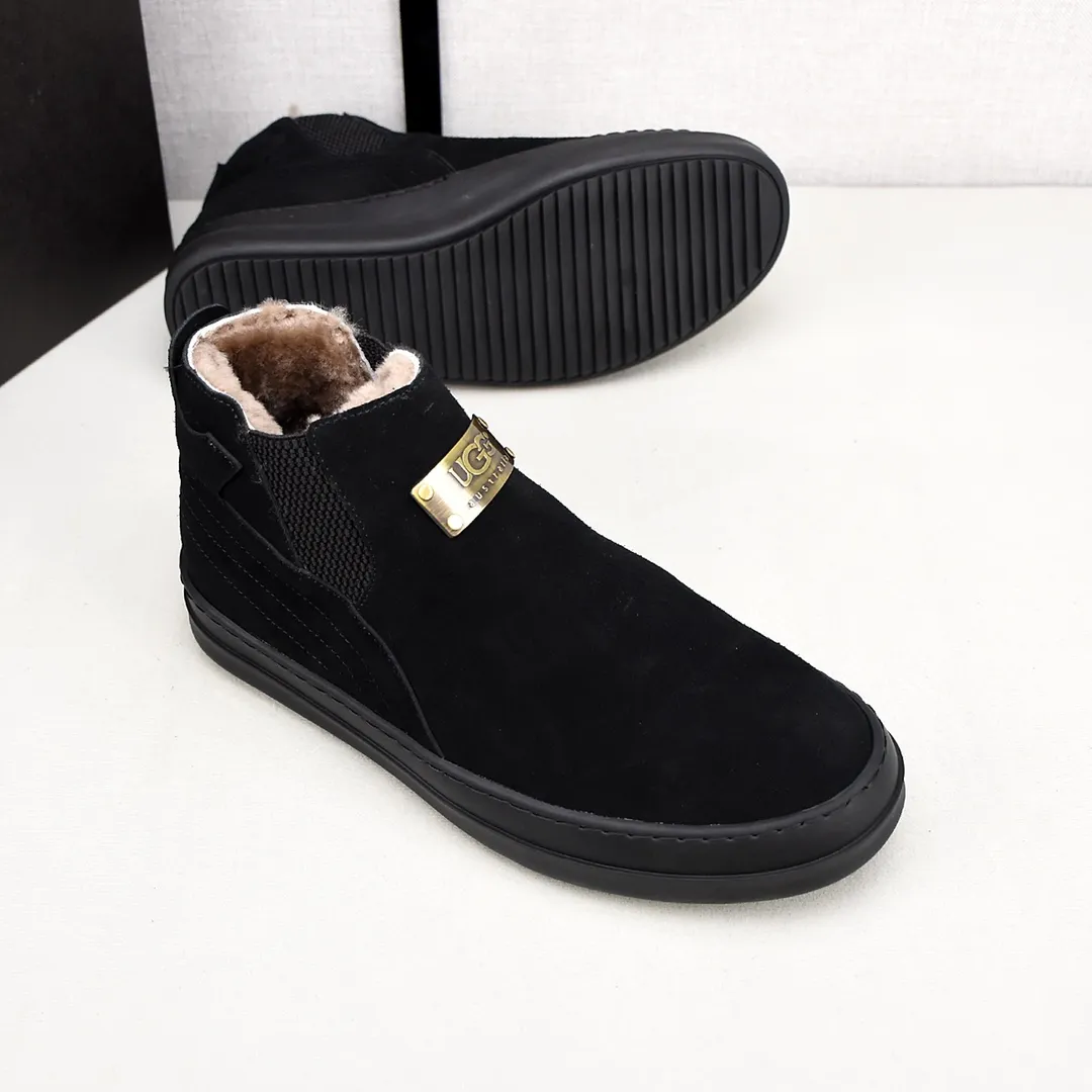 PP520👟👟👟【ugg】The upper is made of waterproof nubuck, real wool lining, and non-slip rubber sole. Warm and comfortable, a must-have in winter! Men's size 38-44 (custom-made size 45 is non-refundable).